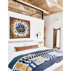 Décoration murale en mosaïque de bois Geode Panneaux muraux élégants en bois - Product Image 2