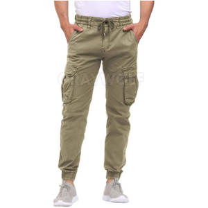Venta al por mayor de pantalones de correr de carga para los hombres de Diseño de Moda de tela de algodón de ajuste regular - Product Image 1