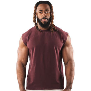 T-shirt sans manches à séchage rapide pour hommes haut extensible Polyester Gym Fitness musculation Stringer Vest XL Workout Running TankTop - Product Image 1