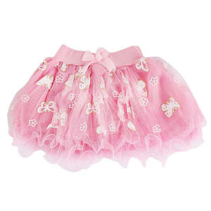 Girls Fancy <b>Net</b> Skirt - <b>Light</b> Pink - Product Image 1