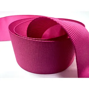 制造商批发高品质3/8 ''宽可定制罗缎丝带可持续聚酯机织物