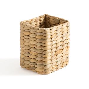 Office stationery organizer handmade <b>water</b> hyacinth pen holder pencil <b>container</b> cheap cost - Product Image 1