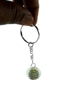 Porte-clés de guérison en pierre naturelle, vente en gros, cristaux de pierre aventurine verte, pierre précieuse ronde, soin, vente en gros - Product Image 2