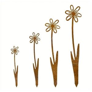 ไม้ตั้งป้ายสวนโลหะเคลือบผงกันน้ำ งานแฮนด์เมด ดีไซน์ทันสมัย ปรับแต่งได้ สำหรับตกแต่งสวน ลานบ้าน และภูมิทัศน์กลางแจ้ง - Product Image 1