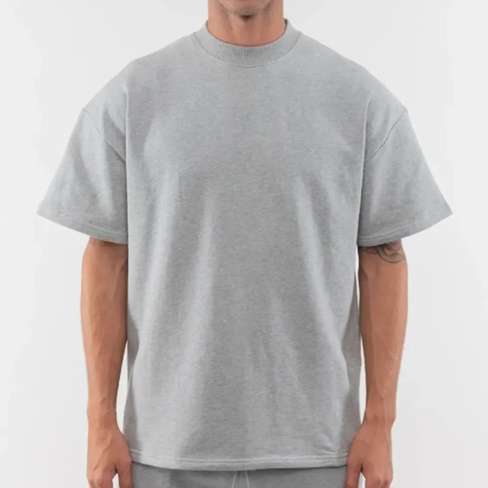 T-Shirt oversize in cotone pesante 100% a tracolla a tracolla con scollatura in bianco maglietta squadrata oversize
