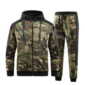 Nouveauté, survêtement décontracté à imprimé camouflage 100% coton pour hommes, vêtements de sport de jogging pour la course à pied - Product Image 1