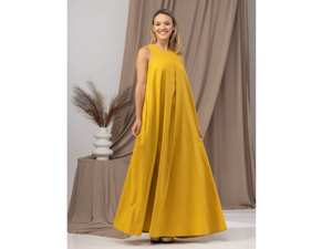 Vestidos Vintage de lino y algodón para mujer, vestido suelto con bolsillos, vestido Maxi informal de una pieza único para mujer, fabricante de ropa personalizado - Product Image 4