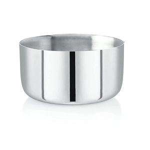 Bol de présentation alimentaire élégant en acier inoxydable fabriqué à la main en Inde, écologique, pour restaurant et usage domestique, personnalisable, approvisionnement en vrac - Product Image 1