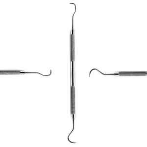 Détartreur Jacquette Détartreur dentaire antérieur Détartreur d'instruments en acier argenté Double extrémité Instruments dentaires de haute qualité - Product Image 4