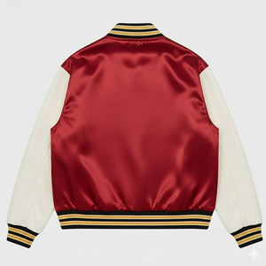 Chaqueta de Béisbol Satinada Vintage Personalizada para Hombre, Venta Caliente, Chaquetas Varsity Satinadas de Alta Calidad para Hombre, Ropa Casual, en Cantidad al por Mayor - Product Image 2