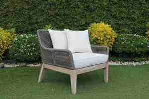 Ensemble de canapé lounge en corde d'extérieur élégant avec base en bois massif RASF-168 - Product Image 3