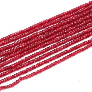 Aaa + 100% handmade đá quý Hạt 3-4mm Ruby Corundum mặt rondelle hạt 3 sợi mỗi 13 inch đá tự nhiên hạt - Product Image 3