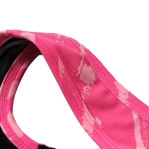 Soutien-gorge de sport pour dames à la mode avec tissu en polyester spandex conception de cou licou simple pour l'entraînement de gymnastique-disponible en grande taille - Product Image 3