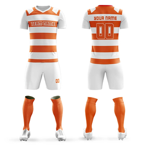 ชุดกีฬาผู้ชายชุดฟุตบอลโพลีเอสเตอร์ 100% / เสื้อแขนครึ่งและกางเกงขาสั้นชุดฟุตบอลฟุตบอลชุดเครื่องแบบ - Product Image 6