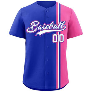 Dernier design Maillot de baseball brodé par sublimation 100% polyester Maillot de baseball de l'équipe de jeunes pour hommes - Product Image 1