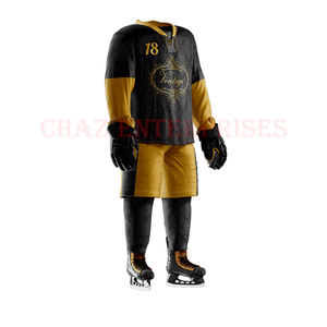 Maillot de hockey sur glace en maille respirante de haute qualité Kit d'uniforme de hockey personnalisable Service OEM pour vêtements d'équipe - Product Image 4