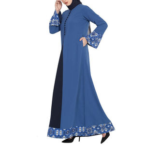 Abaya confortable pour femmes, coupe ample, quatre saisons, belle, traditionnelle, musulmane, 100% matière pure, vente en gros, élégante, manches longues - Product Image 2