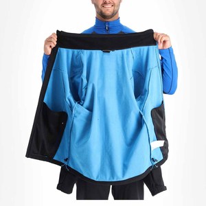 Blouson Bomber Décontracté Homme Automne Coupe-Vent Extérieur à Capuche Personnalisable Logo Avant Bloc de Couleurs Fermeture Éclair Extérieur en Polyester - Product Image 4