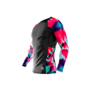 Nueva llegada de alta calidad de los hombres de manga larga Rash Guard multifuncional personalizado impreso compresión deporte estilo MMA de manga corta - Product Image 5