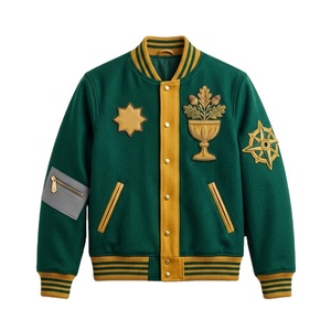 Chaqueta de cuero OEM para hombre, estilo streetwear, con parche personalizado, oversize, de moda, con lavado ácido, de lona, estilo trabajo Detroit, cruzada, acolchada tipo barn. - Product Image 1