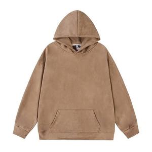 Sudadera con capucha extragrande de algodón 100% de alta calidad con estampado de logotipo personalizado, ropa de calle ajustada para hombre y mujer para invierno - Product Image 3