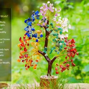 Árbol de cristal de 7 Chakras más vendido para Terapia de Reiki o energía espiritual y decoración del hogar Feng Shui disponible en cantidad a granel - Product Image 5
