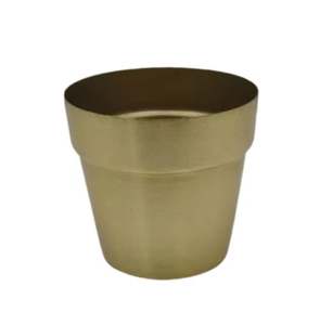 Maceta y Jardinera para Decoración de Jardín, Macetas Hechas a Mano, Artículo Más Vendido, Jardinera Redonda de Hierro, Color Plateado Níquel Cepillado, Tamaño Estándar para Flores - Product Image 5