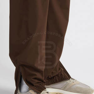 กางเกงวอร์มผ้าไนลอนสำหรับผู้ชายกางเกงกันลมปักขากว้างกางเกงกีฬาลำลองกางเกงกันลมโพลีเอสเตอร์ตรงสำหรับกลางแจ้ง - Product Image 5