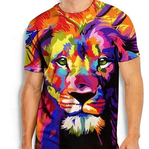 Camisetas Sublimadas al por Mayor de Alta Calidad para Hombre, Impresión Personalizada OEM, Tallas Grandes, Transpirables, de Secado Rápido, Manga Corta, Color Personalizado - Product Image 3