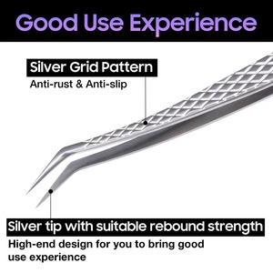 แหนบต่อขนตาคุณภาพสูงแบบมืออาชีพ ปลายแหลม ทำจากสแตนเลส ทนทาน ผลิตในปากีสถาน รุ่น SB-EL-0001 - Product Image 2