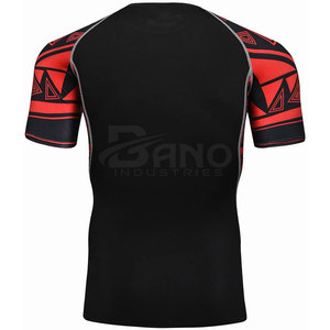 ชุดป้องกันผดผื่นสำหรับผู้ชายผ้าสแปนเด็กซ์/ โพลีเอสเตอร์ยาวออกแบบโลโก้ได้ตามต้องการ - Product Image 3