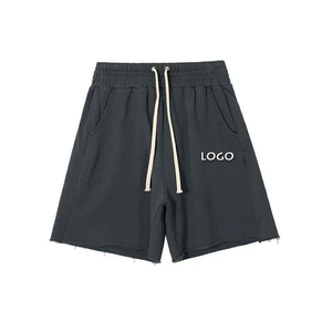 Pantalones Cortos de Algodón para Hombre, Estilo Bermuda con Cordón Ajustable, Logotipo Frontal, Estilo Casual, Cintura Media, Bolsillos, Transpirables, Tejidos - Product Image 4