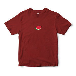 Camiseta de Manga Corta Palestine Watermelon Streetwear, 100% Algodón Jersey, Transpirable, Tejido de 180 Gramos, Logotipo Sólido, Ajustada, para Uso Diario - Product Image 3