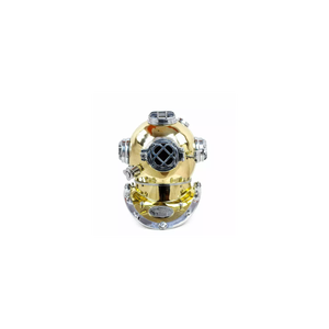 New Nhôm Sắt Cổ Cổ Cổ Điển Đầy Đủ Mũ Bảo Hiểm Lặn Hải Quân Thợ Lặn Biển Sâu Đánh Dấu V An Toàn Nước Bền Bảo Vệ Trang Trí Nội Thất - Product Image 2