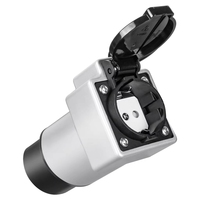 Adaptador EV Tipo 2 a Schuko 16A, Convertidor EVSE Portátil para Cargar Bicicletas Eléctricas/Scooters en Estaciones de Corriente Alterna
