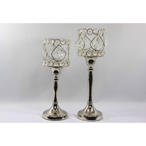 Portavelas de Cristal y Metal de Primera Calidad con Acabado Superior, Perfecto para Decoraciones Elegantes de Mesa en Interiores y Exteriores, Tamaño Pequeño - Product Image 4