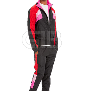 2025 Survêtements en nylon à la mode pour hommes Vêtements de sport personnalisés avec survêtements en nylon imprimés avec logo - Product Image 6