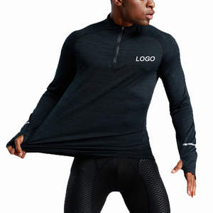 Chemise de compression à manches longues et col rond personnalisée Rash Guard MMA Arts martiaux Respirante Séchage rapide Chemises pour hommes - Product Image 1