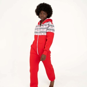 Grenouillère en molleton pour femmes, tendance et chaude, sur mesure, OEM, parfaite pour les nuits d'hiver et se prélasser à la maison - Product Image 2