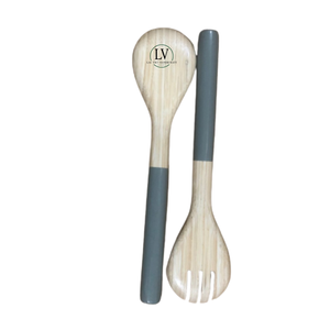 Eco-Friendly Cheapest Price Round Spun Bamboo <b>Bowl</b> With <b>Salad</b> <b>Server</b> For Kitchenwares Restaurant Wholesale From Vietnam - Product Image 6