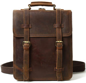 Everyday Adventure Sac à dos en cuir véritable multi-compartiments et durable de haute qualité - Product Image 1