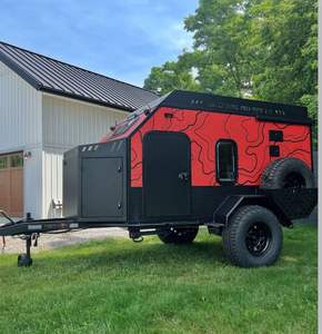 Mini Remolque Plegable Tipo Lágrima para 4 Personas, Remolque de Viaje Todoterreno, Autocaravana 4x4 Ligera - Product Image 5