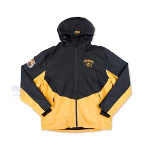 แจ็กเก็ตกันลมลำลองฤดูหนาวมีฮู้ดพร้อมซิปปิดและตกแต่งปัก - Product Image 1