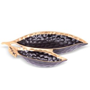 Nique-plato de hojas de acero inoxidable para servir ensalada, fruta del desierto, plato de comida para el hogar, restaurantes, hoteles y bares - Product Image 2