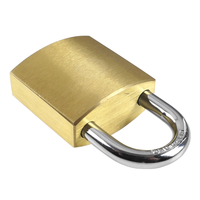 Cadenas à clé maîtresse en laiton ABA 30 mm avec roulement à billes, corps carré, personnalisable, sécurisé pour casiers de gym et boîtes à outils