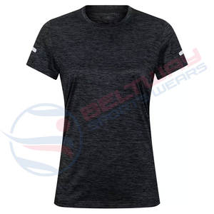 Venta al por mayor de calidad superior de las mujeres camisetas Casual de manga corta ropa de calle diseño personalizado transpirable cuello redondo - Product Image 1