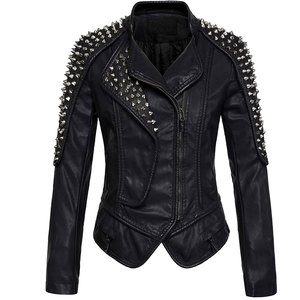 Nouvel arrivage de vestes universitaires en cuir pour femmes pour l'automne et l'hiver/vestes de meilleure qualité en cuir véritable respirant pour femmes - Product Image 1
