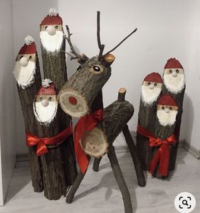 Tema fresco Diseño de decoración navideña de madera Reno Interior Productos decorativos para el hogar Múltiples tamaños están disponibles - Product Image 2