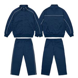 Premium Printed French Terry Eco-Friendly Baggy Tracksuit Custom Stacked Men Sweat Suit Reflective Wide Leg Sweatpants Hoodie - Product Image 5