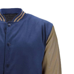 เสื้อแจ็กเก็ตผู้ชายเสื้อแจ็กเก็ตทีมมหาวิทยาลัยไฮสตรีท OEM เสื้อแจ็กเก็ตหนังแฟชั่นโรงงานผลิตโลโก้ตามสั่ง - Product Image 2